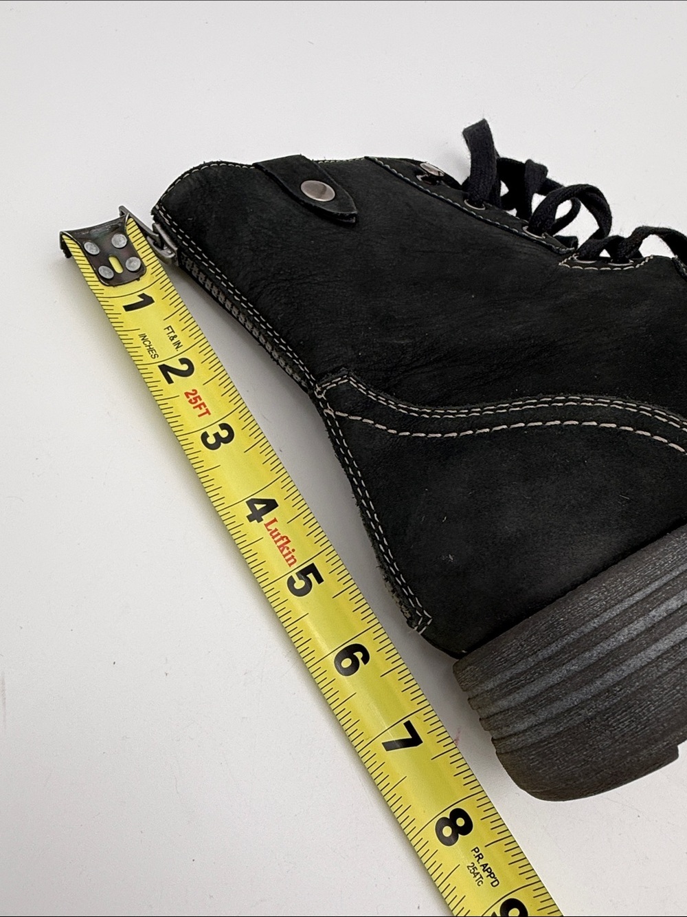 Rockport Black Lace-Up Ankle Boots women 9.5M combat casual office Y2K comfort - Picture 11 of 13